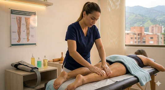 masaje para piernas cansadas